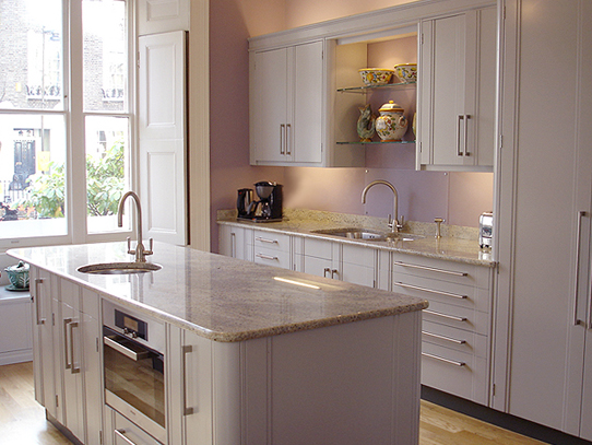 Granite kitchen island